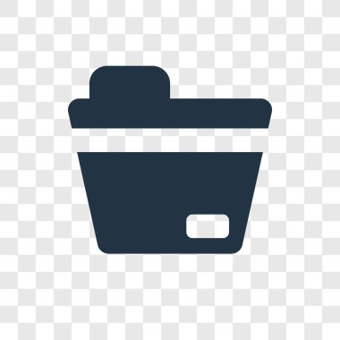 klasör simgesini modaya uygun bir tasarım tarzı. klasör simgesini şeffaf arka plan üzerinde izole. klasör vektör simgesi basit ve modern düz simgesi web sitesi, mobil, logo, app, UI. klasör simge vektör çizim, Eps10.