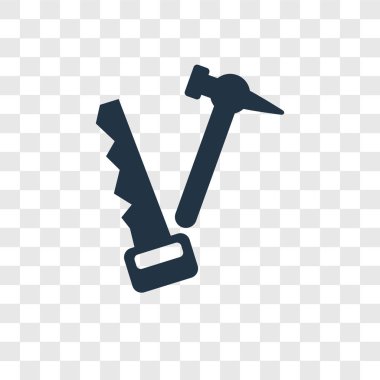 modaya uygun bir tasarım tarzı marangoz simgesi. saydam arka plan üzerinde izole marangoz simgesi. marangoz vektör simgesi basit ve modern düz simgesi web sitesi, mobil, logo, app, UI. marangoz simge vektör çizim, Eps10.