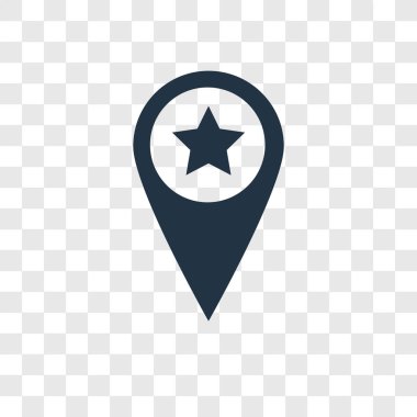 modaya uygun bir tasarım tarzı yer tutucu simgesi. yer tutucu simgesi üzerinde şeffaf arka plan izole. yer tutucu vektör simgesi basit ve modern düz simgesi web sitesi, mobil, logo, app, UI. yer tutucu simge vektör çizim, Eps10.