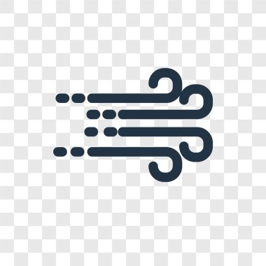 modaya uygun bir tasarım tarzı rüzgarlı simgesi. rüzgarlı simgesi üzerinde şeffaf arka plan izole. rüzgarlı vektör simgesi basit ve modern düz simgesi web sitesi, mobil, logo, app, UI. rüzgarlı simge vektör çizim, Eps10.