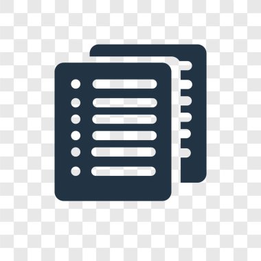 modaya uygun bir tasarım tarzı listesi simgesini. Listesi simgesini şeffaf arka plan üzerinde izole. liste vektör simgesi basit ve modern düz simgesi web sitesi, mobil, logo, app, UI. liste simge vektör çizim, Eps10.