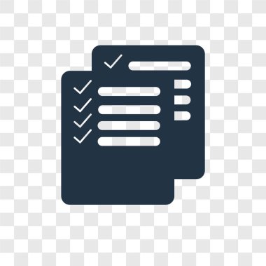 modaya uygun bir tasarım tarzı listesi simgesini. Listesi simgesini şeffaf arka plan üzerinde izole. liste vektör simgesi basit ve modern düz simgesi web sitesi, mobil, logo, app, UI. liste simge vektör çizim, Eps10.