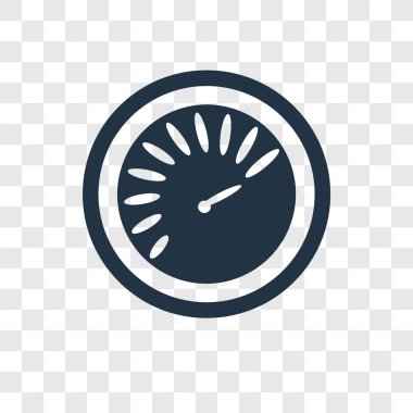 hız göstergesi simgesi modaya uygun bir tasarım tarzı. hız göstergesi simgesi üzerinde şeffaf arka plan izole. hız göstergesi vektör simgesi basit ve modern düz simgesi web sitesi, mobil, logo, app, UI. hız göstergesi simge vektör çizim, Eps10.
