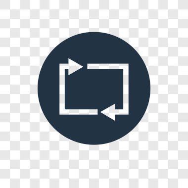 modaya uygun bir tasarım stili simgesini yeniden yükleyin. saydam arka plan üzerinde izole simgesini yeniden yükleyin. vektör simgesi basit ve modern düz simgesi web sitesi, mobil, logo, app, yeniden UI. simge vektör çizim, Eps10 yeniden.