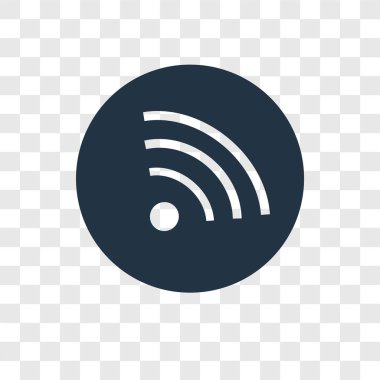 modaya uygun bir tasarım tarzı WiFi simgesi. saydam arka plan üzerinde izole wifi simgesi. WiFi vektör simgesi basit ve modern düz simgesi web sitesi, mobil, logo, app, UI. WiFi simge vektör çizim, Eps10.