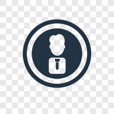 modaya uygun bir tasarım tarzı Kullanıcı simgesi. Kullanıcı simgesi üzerinde şeffaf arka plan izole. Kullanıcı vektör simgesi basit ve modern düz simgesi web sitesi, mobil, logo, app, UI. Kullanıcı simge vektör çizim, Eps10.