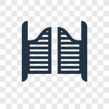 Salon simge modaya uygun bir tasarım tarzı. saydam arka plan üzerinde izole bir salon simge. Salon vektör simgesi basit ve modern düz simgesi web sitesi, mobil, logo, app, UI. Salon simge vektör çizim, Eps10.