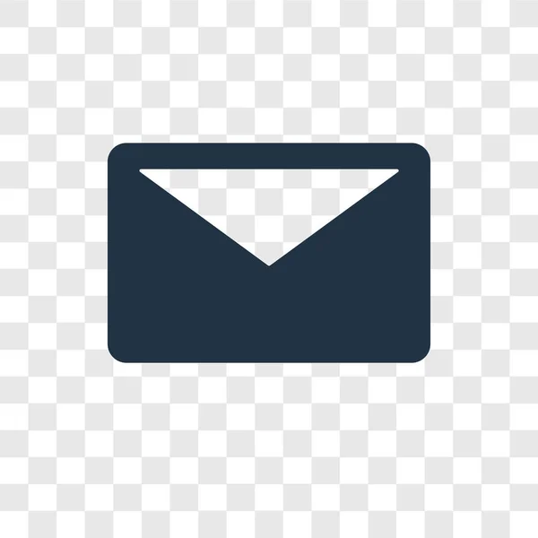 Mail Symbol Trendigen Design Stil Mail Symbol Isoliert Auf Transparentem — Stockvektor