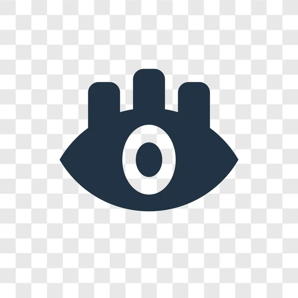 Значок Очей Модному Стилі Дизайну Іконка Очей Ізольована Прозорому Фоні — стоковий вектор