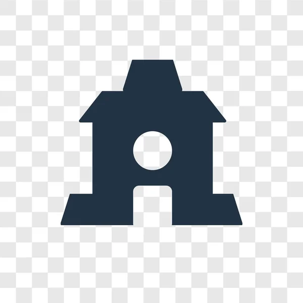 Home Ikone Trendigen Design Stil Home Symbol Isoliert Auf Transparentem — Stockvektor
