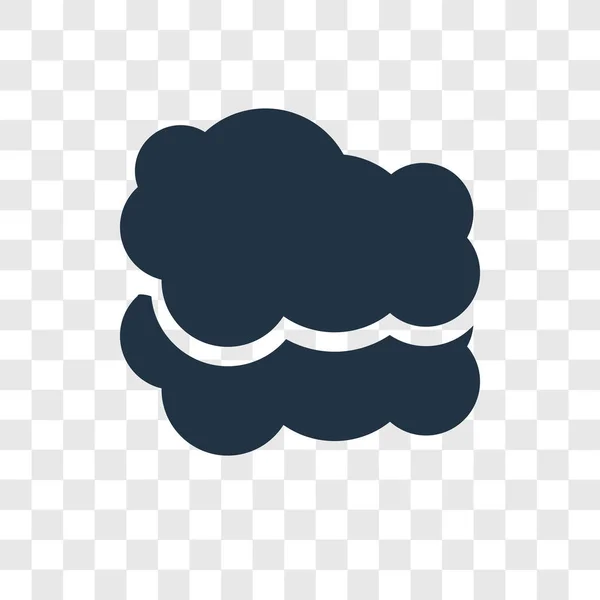 Cloud Ikonen Trendig Designstil Cloud Ikonen Isolerad Transparent Bakgrund Molnet — Stock vektor
