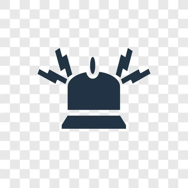 Glockensymbol Trendigen Design Stil Glockensymbol Isoliert Auf Transparentem Hintergrund Glockenvektorsymbol — Stockvektor