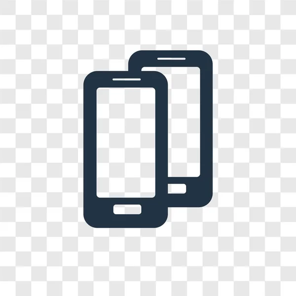 Ikona Smartfona Modny Styl Ikona Smartfona Przezroczystym Tle Smartphone Ikona — Wektor stockowy