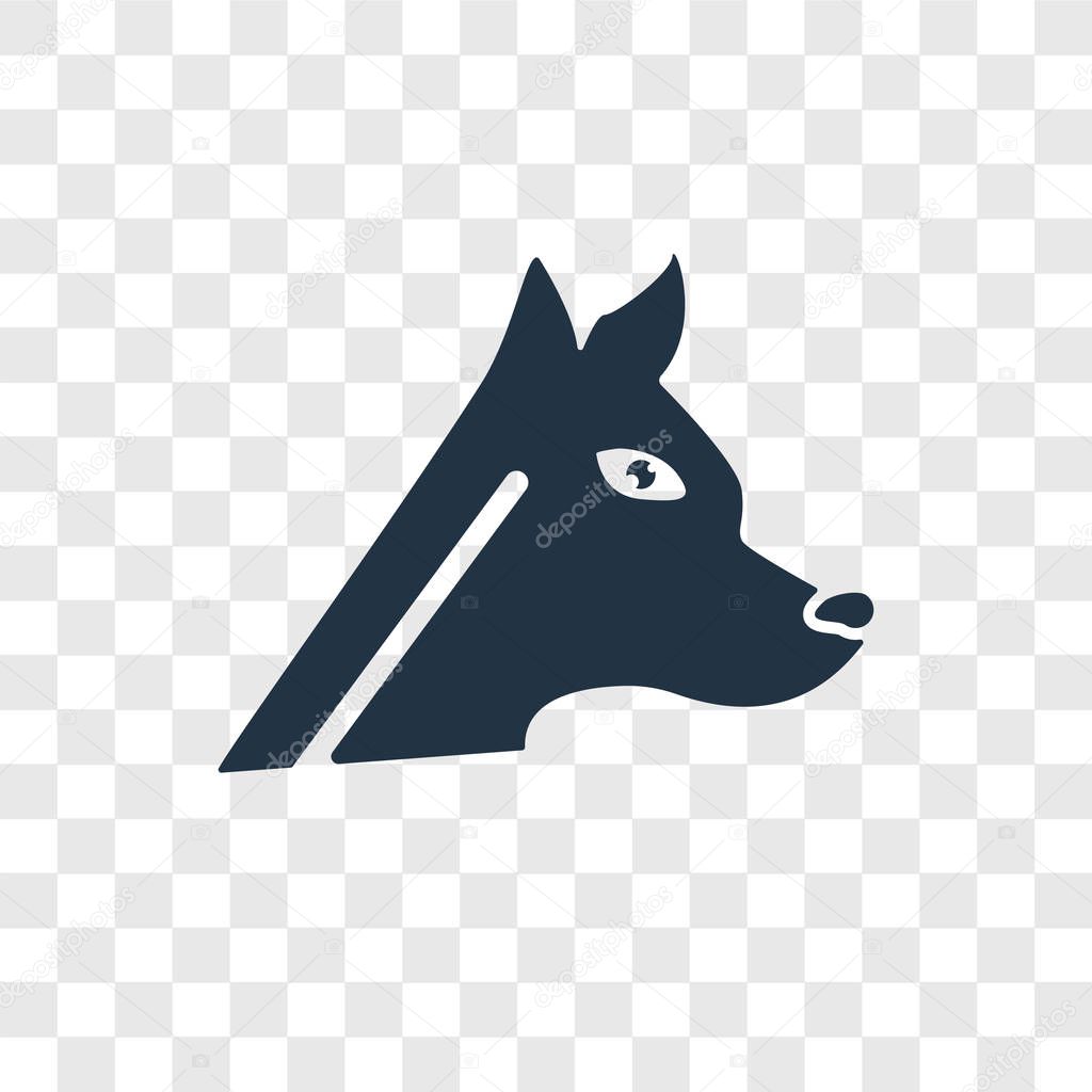 Dog breeder icon in trendy design style. dog breeder icon isolated on transparent background. dog breeder vector icon simple and modern flat symbol for web site, mobile, logo, app, UI. dog breeder icon vector illustration, EPS10.