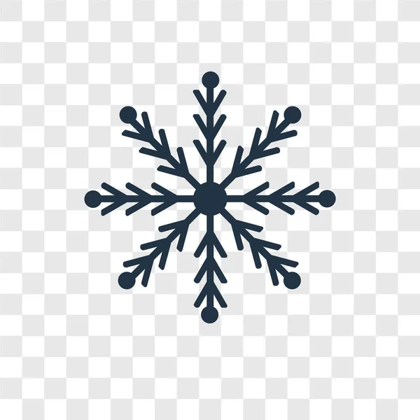 Snowflake Icon Trendy Design Style Snowflake Icon Isolated Transparent Background — Stock Vector