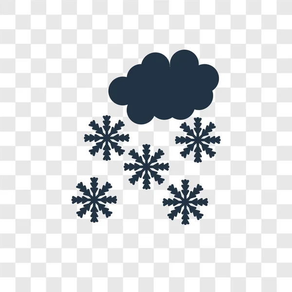 トレンディなデザイン スタイルのアイコンを雪が 雪のアイコンが透明な背景に分離されました 雪ベクトル アイコン シンプルでモダンなフラット記号の Web サイト アプリケーション 雪が降ってたアイコン — ストックベクタ