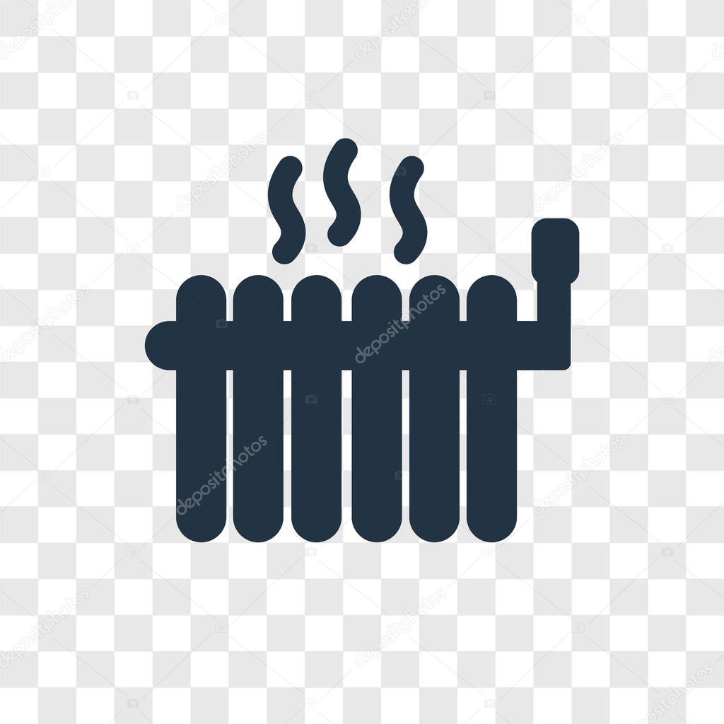 Heater icon in trendy design style. heater icon isolated on transparent background. heater vector icon simple and modern flat symbol for web site, mobile, logo, app, UI. heater icon vector illustration, EPS10.