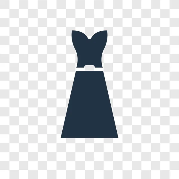 Strapless Buis Jurk Pictogram Trendy Stijl Strapless Buis Jurk Pictogram — Stockvector