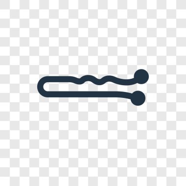 Saç Klip aracı simgesini modaya uygun bir tasarım tarzı. Saç Klip aracı simgesini şeffaf arka plan üzerinde izole. saç küçük araç vektör simgesi basit ve modern düz simgesi web sitesi, mobil, logo, app, UI. Saç Klip aracı simge vektör çizim, Eps10.