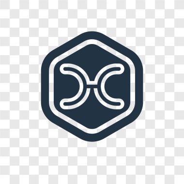 modaya uygun bir tasarım tarzı balık simgesi. Balık simgesi üzerinde şeffaf arka plan izole. Balık vektör simgesi basit ve modern düz simgesi web sitesi, mobil, logo, app, UI. Balık simge vektör çizim, Eps10.