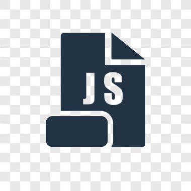 modaya uygun bir tasarım tarzı js simgesi. saydam arka plan üzerinde izole js simgesi. JS simgesi basit vektör ve modern düz UI uygulaması, web sitesi, mobil, logo, sembol. JS simge vektör çizim, Eps10.