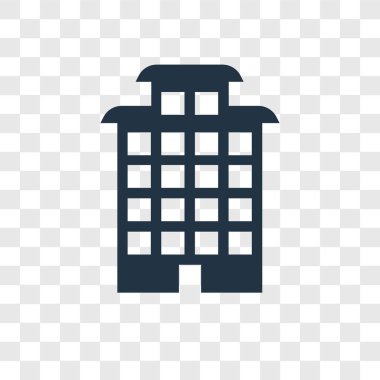 modaya uygun bir tasarım tarzı bina simgesini. saydam arka plan üzerinde izole simgesi bina. vektör simgesi basit ve modern düz simgesi web sitesi, mobil, logo, app, bina UI. simge vektör çizim, Eps10 bina.