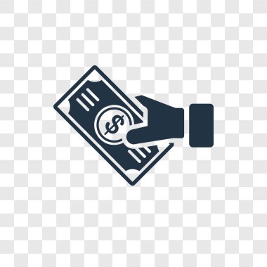 modaya uygun bir tasarım tarzı dolar simgesi. saydam arka plan üzerinde izole dolar simgesi. Doları vektör simgesi basit ve modern düz simgesi web sitesi, mobil, logo, app, UI. Doları simge vektör çizim, Eps10.