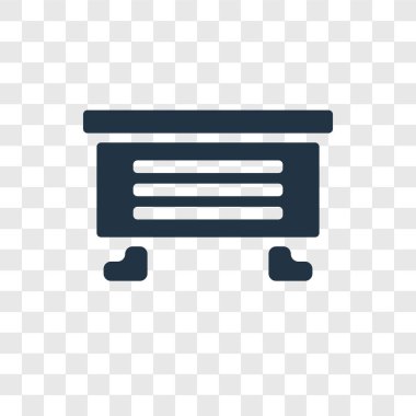 modaya uygun bir tasarım tarzı şifoniyer simgesi. saydam arka plan üzerinde izole şifoniyer simgesi. şifoniyer vektör simgesi basit ve modern düz simgesi web sitesi, mobil, logo, app, UI. şifoniyer simge vektör çizim, Eps10.