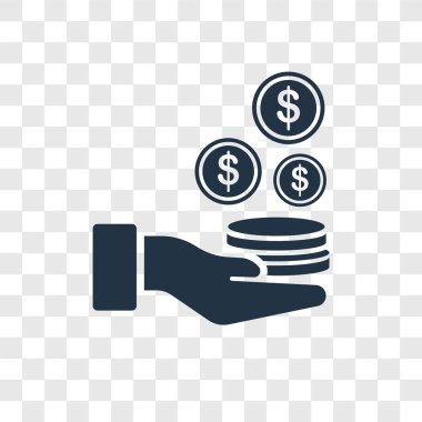 sikke simge modaya uygun bir tasarım tarzı. saydam arka plan üzerinde izole sikke simge. sikke vektör simgesi basit ve modern düz simgesi web sitesi, mobil, logo, app, UI. sikke simge vektör çizim, Eps10.