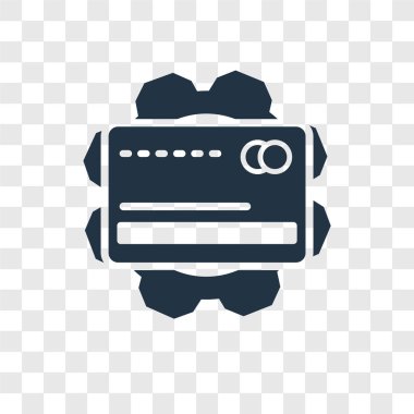 CIT kartı simgesine modaya uygun bir tasarım tarzı. CIT kartı simgesi üzerinde şeffaf arka plan izole. CIT kartı vektör simgesi basit ve modern düz simgesi web sitesi, mobil, logo, app, UI. CIT kartı simge vektör çizim, Eps10.