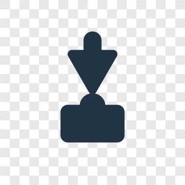 Download Icon modaya uygun bir tasarım tarzı. saydam arka plan üzerinde izole simgesini indirin. download vektör simgesi basit ve modern düz simgesi web sitesi, mobil, logo, app, UI. indir simge vektör çizim, Eps10.