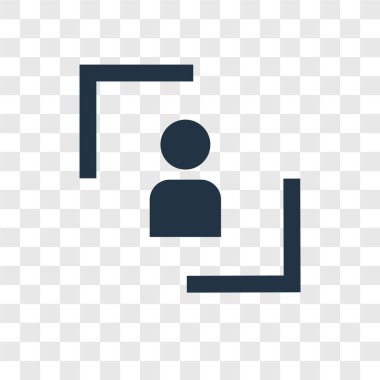 modaya uygun bir tasarım tarzı Kullanıcı simgesi. Kullanıcı simgesi üzerinde şeffaf arka plan izole. Kullanıcı vektör simgesi basit ve modern düz simgesi web sitesi, mobil, logo, app, UI. Kullanıcı simge vektör çizim, Eps10.