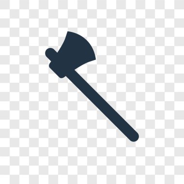 modaya uygun bir tasarım tarzı balta simgesi. saydam arka plan üzerinde izole balta simgesi. AX vektör simgesi basit ve modern düz simgesi web sitesi, mobil, logo, app, UI. AX simge vektör çizim, Eps10.