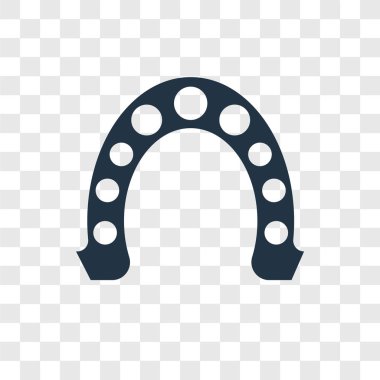 at nalı simgesi modaya uygun bir tasarım tarzı. at nalı simgesi üzerinde şeffaf arka plan izole. at nalı vektör simgesi basit ve modern düz simgesi web sitesi, mobil, logo, app, UI. at nalı simge vektör çizim, Eps10.