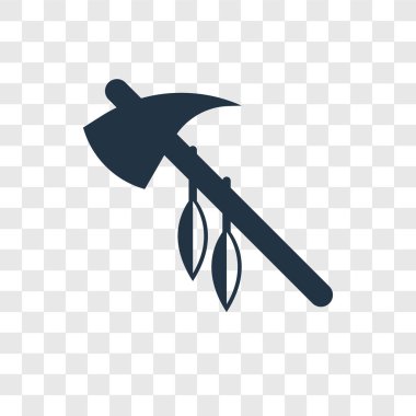 modaya uygun bir tasarım tarzı Tomahawk simgesi. saydam arka plan üzerinde izole tomahawk simgesi. Tomahawk vektör simgesi basit ve modern düz simgesi web sitesi, mobil, logo, app, UI. Tomahawk simge vektör çizim, Eps10.