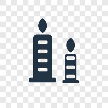 modaya uygun bir tasarım tarzı mum simgesi. saydam arka plan üzerinde izole mum simgesi. mum vektör simgesi basit ve modern düz simgesi web sitesi, mobil, logo, app, UI. mum simge vektör çizim, Eps10.