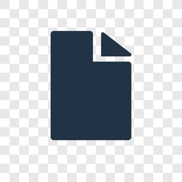 Dateisymbol Trendigen Design Stil Dateisymbol Isoliert Auf Transparentem Hintergrund Dateivektorsymbol — Stockvektor