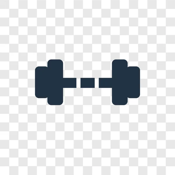 Dumbbell Icon Trendy Design Style Dumbbell Icon Isolated Transparent Background — Stock Vector