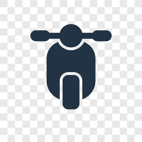 摩托车图标在时尚的设计风格 滑板车图标隔离在透明的背景 滑板车矢量图标简单和现代平面符号为网站 应用程序 滑板车图标矢量插图 Eps10 — 图库矢量图片