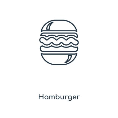 modaya uygun bir tasarım tarzı hamburger simgesi. Beyaz arka plan üzerinde izole hamburger simgesi. Hamburger vektör simgesi basit ve modern düz simgesi web sitesi, mobil, logo, app, UI. Hamburger simge vektör çizim, Eps10.