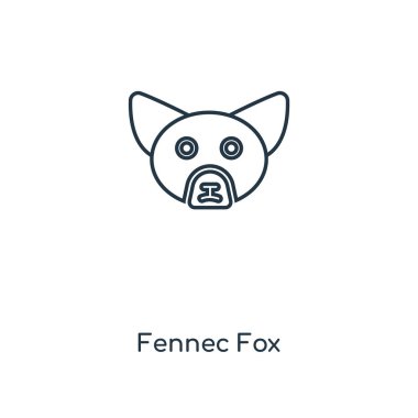 fennec fox icon in trendy design style. fennec fox icon isolated on white background. fennec fox vector icon simple and modern flat symbol for web site, mobile, logo, app, UI. fennec fox icon vector illustration, EPS10.