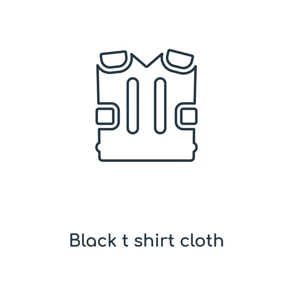 Preto Camisa Pano Ícone Estilo Design Moderno Preto Camisa Pano — Vetor de Stock