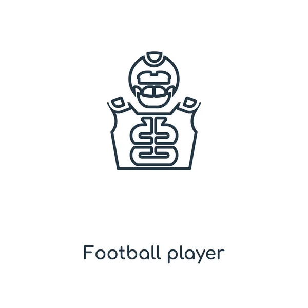 Икона Футболиста Модном Стиле Дизайна Икона Футболиста Выделена Белом Фоне — стоковый вектор