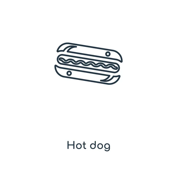 Hot Dog Icon Trendy Design Style Hot Dog Icon Isolated — Stock Vector