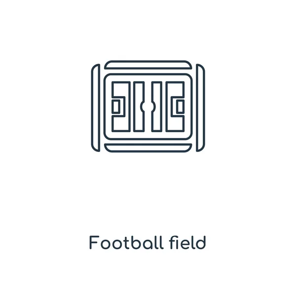 Икона Футбольного Поля Модном Стиле Дизайна Иконка Футбольного Поля Выделена — стоковый вектор