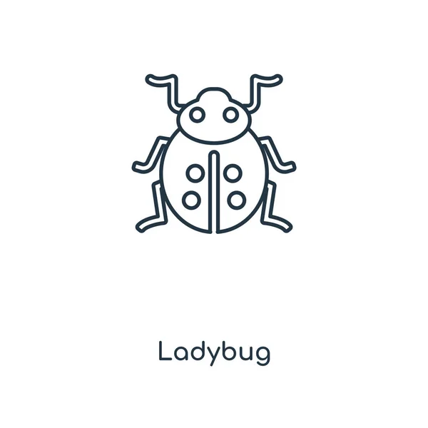 Ladybug Icon Trendy Design Style Ladybug Icon Isolated White Background — Διανυσματικό Αρχείο