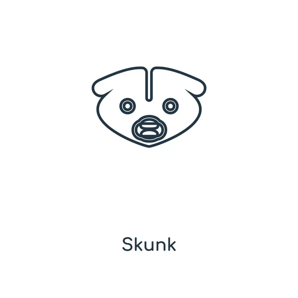 Icono Skunk Estilo Diseño Moda Icono Skunk Aislado Sobre Fondo — Vector de stock