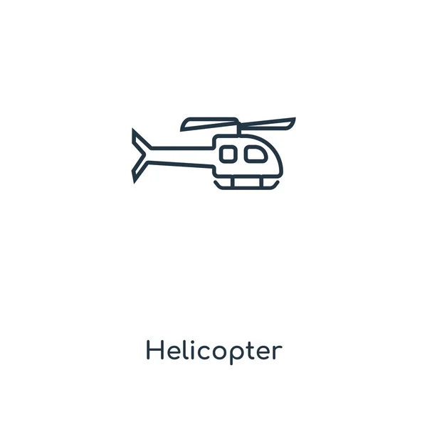 Helikopter Ikonen Trendig Designstil Helikopter Ikonen Isolerad Vit Bakgrund Helikopter — Stock vektor