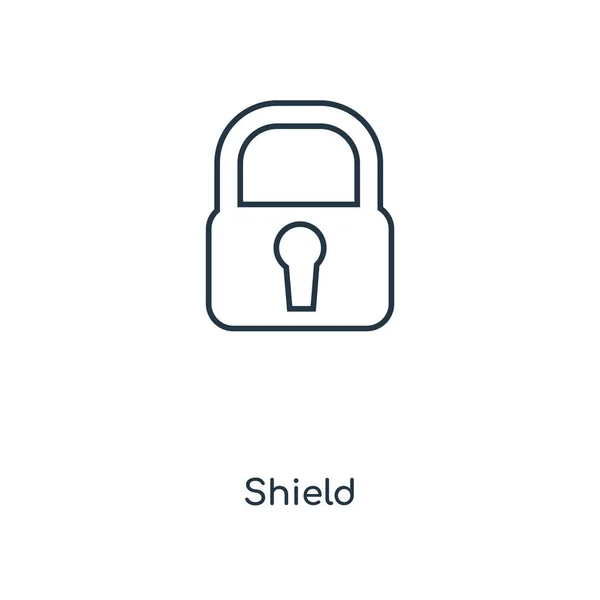 Shield Icon Trendy Design Style Shield Icon Isolated White Background — Stock Vector