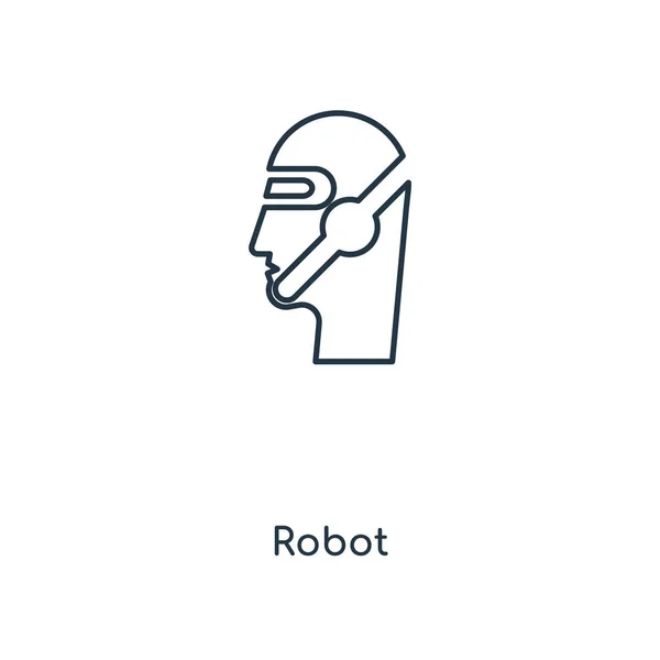 Icône Robot Dans Style Design Mode Icône Robot Isolé Sur — Image vectorielle